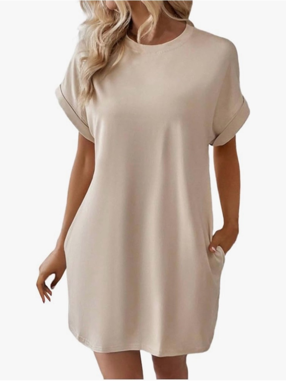 New Relaxed Short Sleeve Tunic Dress WITH POCKETS!!!
